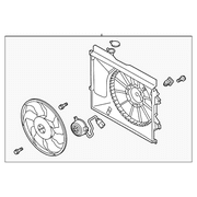 Genuine OE Kia Fan Assembly - 25380-J3140