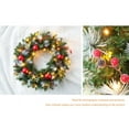 thumbnail image 7 of 15.7 Inch Christmas Wreath for Front Door, Outdoor Christmas Wreath with Lights, PreLit Battery Powered Wreath Decorative with Natural Pine Cone for Christmas Decoration, 7 of 7