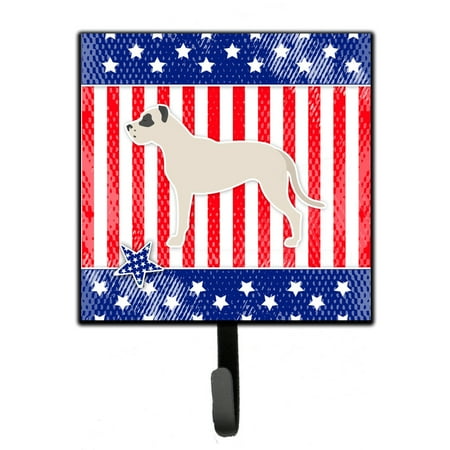 

Carolines Treasures BB3367SH4 USA Patriotic Dogo Argentino Leash or Key Holder 7Hx4.25W multicolor