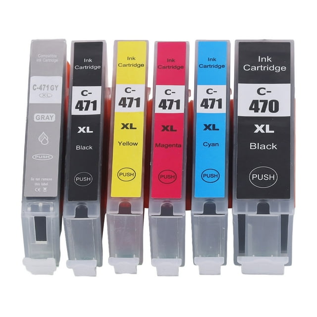 Ink Accessory, 5% Coverage Printing Cartridges Wide Application Easy Installation Standard Design For TS5040 TS6040 TS8040 TS9040 6 Color BK BK C M Y GY,5 Color BK BK C M Y
