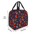 thumbnail image 3 of Lsque Autumnal Forest Pattern Lunch Bag Women/Men Insulated Lunch Box,Small Leakproof Cooler Food Lunch Containers Reusable High Capacity Lunch Tote Bags, 3 of 6