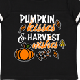 thumbnail image 4 of Inktastic Pumpkin Kisses & Harvest Wishes with Pumpkin and Fall Leaves Boys or Girls Toddler T-Shirt, 4 of 5