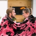 thumbnail image 2 of King Size Throw Blanket for Bed Pink Cow Print Blanket Lightweight Warm Fuzzy Soft Fleece Bedding for Bedroom Living Room Gifts for Women 50"x60", 2 of 6