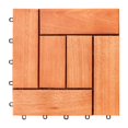 thumbnail image 1 of VIFAH V450 Hanalei Pont en Bois Emboîtable en Eucalyptus Rouge Brun, 1 of 1