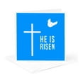 thumbnail image 5 of 3drose, Easter. Blue Sky, Cross, Dove, Drop of Christ Blood. He Is Risen, 12 Greeting Cards with Envelopes, 5 of 7