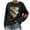 #105-Black, variant on Women's Casual Crew Neck Sweatshirt Loose Soft Long Sleeve Pullover Tops