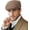 Khaki, variant on Classic Solid Flat Cap Newsboy Hats for Men Cabbie Driving Scally Adjustable