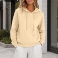 thumbnail image 6 of SYwaren Pullover Hoodie for Women Casual Long Sleeve Winter Sweatshirt Kangaroo Pocket Tops, 6 of 9