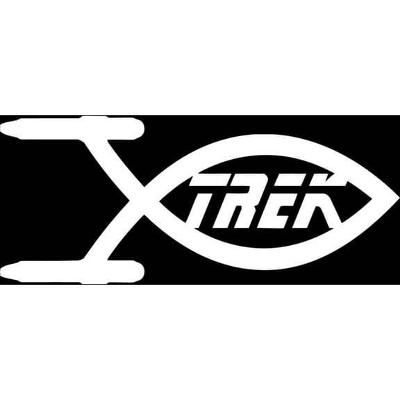 Star Trek Enterprise Decal Sticker | 5.5- Inches By 2.3 - Inches | White Vinyl Decal