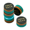 thumbnail image 1 of jinwen 5 Pieces Pool Cue Tips 14mm Glue on Multiple Layer Repair Billiards Cue Tips H, 1 of 9
