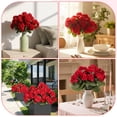 thumbnail image 7 of Armscye 12 Bundles Artificial Geranium Flowers for Outdoors, Geranium Silk Red Flower, Outdoor UV Resistant Garden Plants Faux Flowers for Home Kitchen Table Centerpieces Decor, 7 of 7