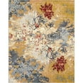 thumbnail image 2 of Unique Loom Outdoor Modern Collection Area Rug - Foliage (7' 10" x 10' Rectangle Multi/Gray), 2 of 9