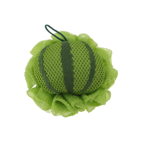 Unique Bargains 1 Pc Watermelon Bath Sponge Body Scrubber for Bathroom Green