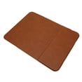 thumbnail image 3 of Mouse Pad Phone Charger, Convenient Practical PU Leather Wireless Charging Mouse Pad Lightweight Portable  For Office Brown, 3 of 8
