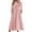 Pink, variant on QUYUON Women’s Pockets Midi Dress Summer Casual Button Short Sleeve Crew Neck Flowy Dress Pleated A-Line Maxi Beach Sun Dress Style A-135 Holiday Wedding Guest Mid-Length Dresses