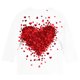 thumbnail image 5 of Blusas y camisas de cuello redondo y manga larga para niños, blusas/camisas de poliéster con estampado de corazones, mangas 3/4 y cuello redondo, elegantes e informales., 5 of 5