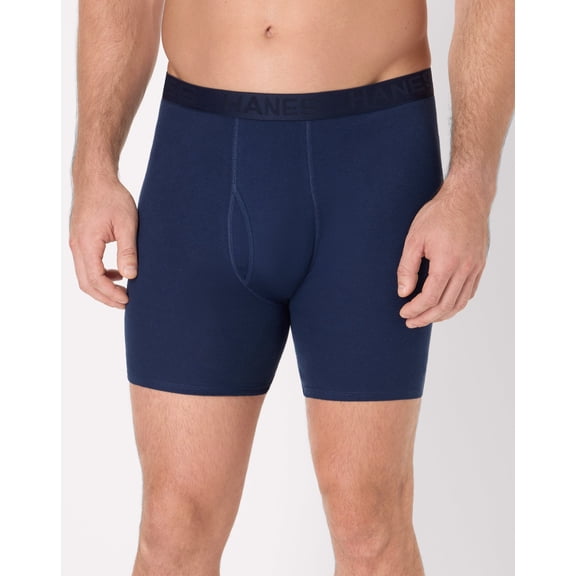 Hanes Ultimate Big Man ComfortSoft Underwear Boxer Briefs Pack – 3-Pack – Cool Comfort Cotton ( & Tall) Blue/Burgundy/Teal 3XB Men's