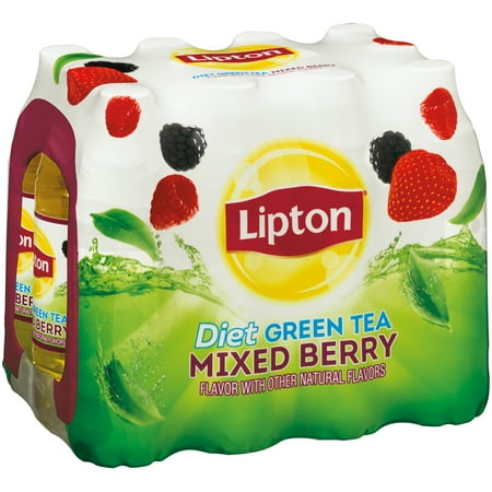 Lipton? Régime mixte Berry Thé vert 12-16.9 fl. onces. Bouteilles en plastique