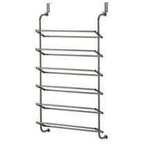 Whitmor 6-Tier Durable 18 Pair Shoe Rack, Metal, Gray