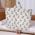 thumbnail image 5 of Light Cow Floral Pattern Hooded Bath Towel，60"x35" for Ages 3 To 12 Kids, Quick Dry Lightweight Soft Microfiber Hood Beach Towel Cover Up for Kids, 5 of 7
