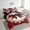 Red Black, variant on Erosebridal Lace Bow Bedding Sets Twin Size, Romantic Bowknot Comforter Sets with Sheets, Geometric Striped Decor, Reversible 7-Piece