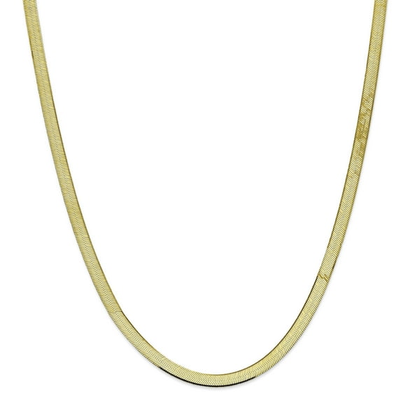 Primal Gold 10 Karat Yellow Gold 5.5mm Silky Herringbone Chain