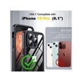 thumbnail image 2 of for iPhone 15 Pro Case Waterproof, Shockproof [IP68 Waterproof] [Built-in Screen & Lens Protector] [Dustproof][Real 360°] Full Body Heavy Duty Rugged Protective Case For iPhone 15 Pro 6.1 inch Black, 2 of 7