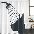 thumbnail image 2 of Dogs Showering Shower Curtain, Waterproof Shower Curtains for Bathroom, Modern Abstract Art Funny Animals Washable Fabric Bathtub Curtain Set Bath Decor with 12 Hooks Stall 36"x72", 2 of 8