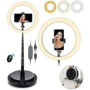 SHANSHUI 11.4'' Selfie Ring Light with Stand and Phone Holder, One-Piece Design USB Powered LED Circle Ring Light 3