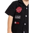 thumbnail image 4 of Disney Pixar Cars Toddler Boys Short Sleeve Cotton Button Down Shirt with Patches, Sizes 12M-5T, 4 of 7