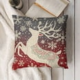 thumbnail image 3 of YINGXI Christmas Throw Pillow Covers Winter Holiday Decorative Cushion Covers for Couch Living Room 24x24in, 3 of 5