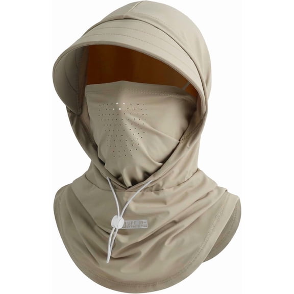 PTSPLLMY Cooling Breathable Balaclava Full Face Mask with Wide Brim Sun UV Protection Hood for Men Women Fishing Motorcycle Skiing