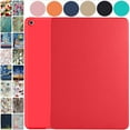 thumbnail image 1 of iPad PRO 11 Inch 1 Generation [ PRO 11 1st 2018 ] A1980 A1934 A2013 A1979 Full Body Protective Soft Back Cover with Wake/Sleep Feature - Red, 1 of 7