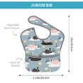 thumbnail image 4 of Zufioo Swan Princess On Lake Print Toddler Adjustable Waterproof Bib, 11.6x15 Inch Feeding Bib Suitable for 6-24 Month Babies, 4 of 8