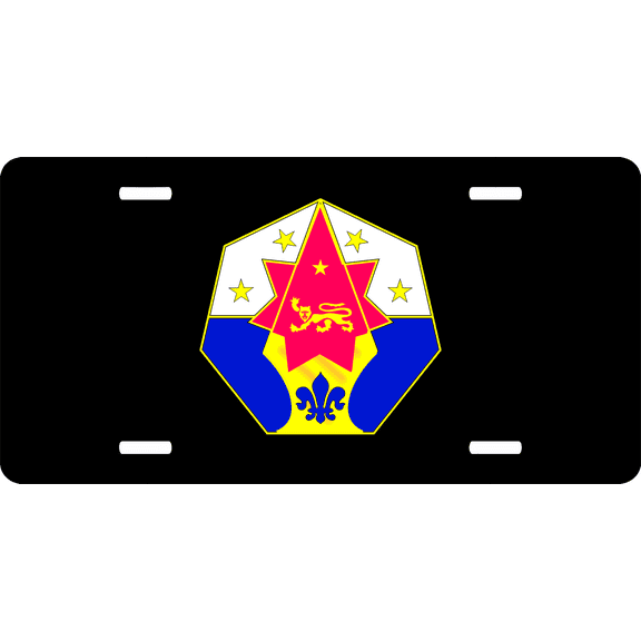 U.S. Army 7th U.S. Army Corps Unit Crest License Plate