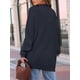 thumbnail image 5 of Cárdigan Extragrande de Punto Suave para Mujer con Bolsillos Azul Marino M, 5 of 6