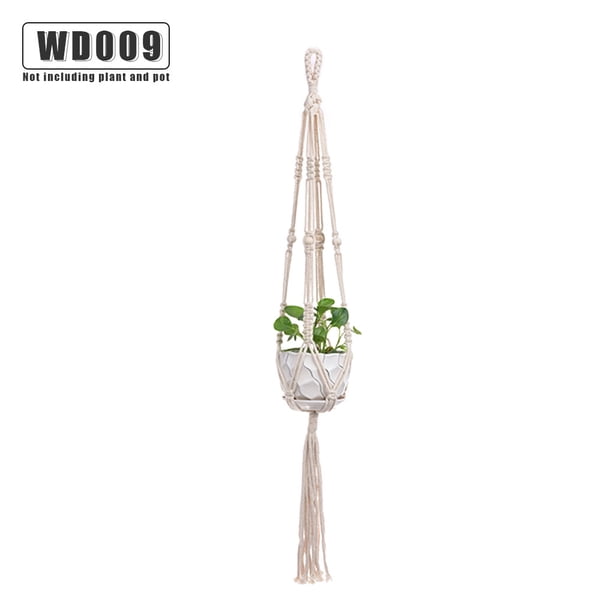 Toystoory Macramé hecho a mano para plantas, colgador de flores/macetas para decoración de pared, 1 ud. Jardín y Patio No.09