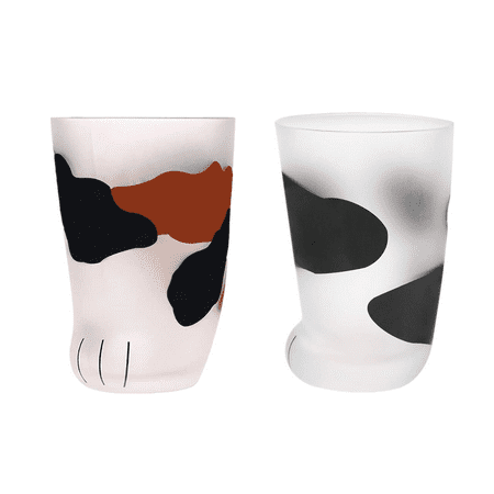 

Cat Claw Cup Creative Breakfast Milk Cup Personality Frosted Glass Cup for Men Women Kids