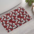 thumbnail image 2 of Red Skull Rose Pattern Bathroom Rugs Mat,Non Slip Microfiber Bathroom Rug,Rubber Backing,Soft Bathroom Mats for Bathroom Floor,Tub and Shower,17x27in(43x68cm), 2 of 5