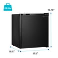 thumbnail image 2 of Arctic Wind New 1.6-Cu. Ft. Standard Compact Refrigerator with Freezer Compartment, Black, 2AW1BF16A, 2 of 10