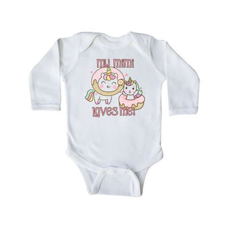 

Inktastic My Mimi Loves Me Gift Baby Boy or Baby Girl Long Sleeve Bodysuit