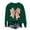 Green, variant on HAiming Valentines Day Sweatshirts for Women Long Sleeve Cute Bow Print Tops Casual T-Shirts Trendy Tee