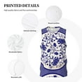 thumbnail image 6 of Easygdp Blue And White Porcelain Pattern Men's Mesh Basketball Jersey Quick Drying Sleeveless Shirts Fitted Muscle Tank Tops Sport Round Neck T-Shirt - Large, 6 of 9