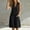 *Black, variant on Women's Sleeveless V Neck Button Knee Length Romper with Pocket,Casual Summer Jumpsuit Navy,Women's Plus M