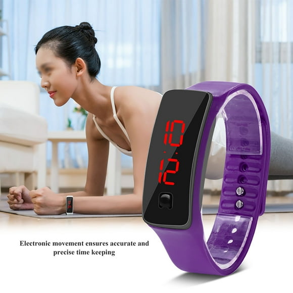 LED Watch, Sports Silicone Strap Digital, 12 Hour Dial Electronic Display Wristwatch Watch with Power Saving Mode & Precise Time Keeping for 3 - 15 Year Old Boys