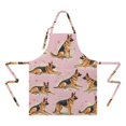 thumbnail image 2 of German Shepherd Apron-Garden Aprons for Women with Pockets-Cotton Linen Waterproof Kitchen Cooking Gardening Aprons Adjustable for Kitchen,Cooking,BBQ and Salon 33x27 Inch, 2 of 7