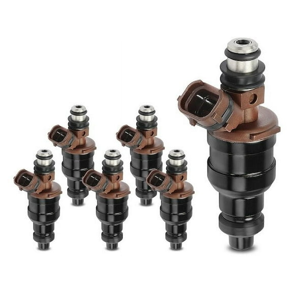 Fuel Injector Set 6 - Compatible with 1989 - 1995 Toyota Pickup 3.0L V6 Naturally Aspirated 1990 1991 1992 1993 1994