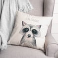 thumbnail image 3 of Creative Products Stay Curious Raccoon 18x18 Spun Poly Pillow, 3 of 3