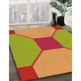 thumbnail image 3 of Ahgly Company Machine Washable Indoor Rectangle Transitional Orange Red Orange Area Rugs, 5' x 8', 3 of 7
