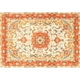 thumbnail image 1 of Ahgly Company Machine Washable Indoor Rectangle Traditional Pumpkin Orange Area Rugs, 7' x 10', 1 of 7